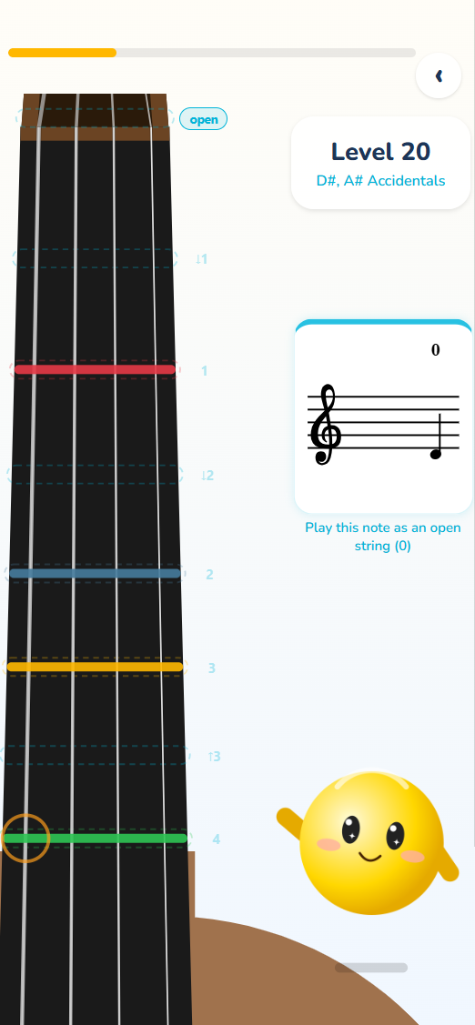 Dotty showing a hint after a mistake